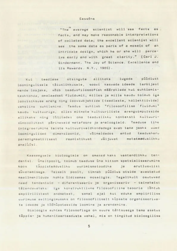 Bioloogia filosoofia ja metodoloogia