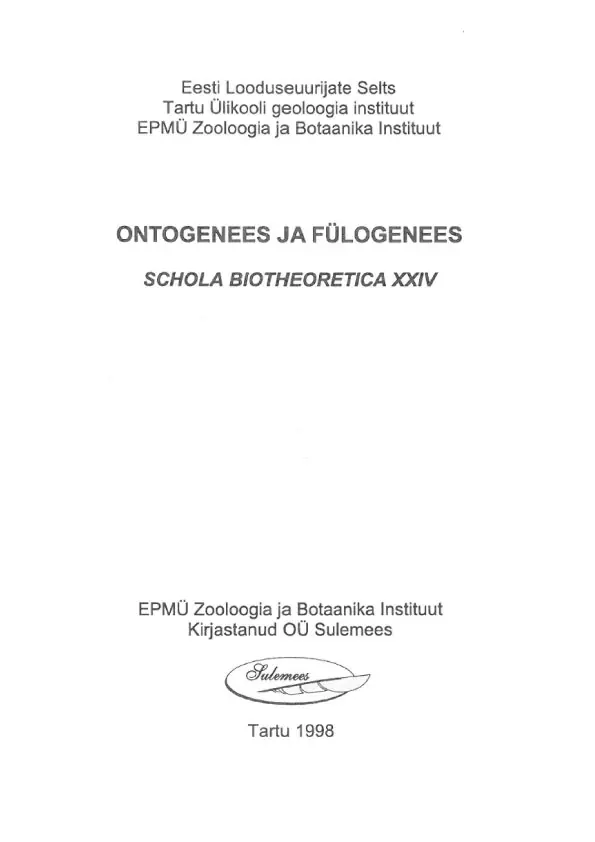 Ontogenees ja fülogenees