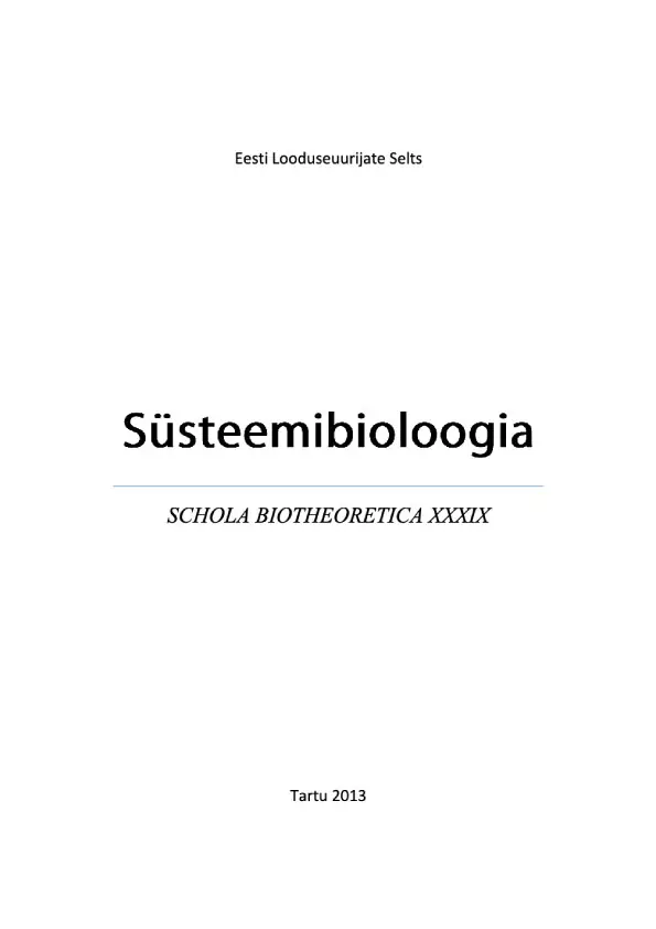 Süsteemibioloogia